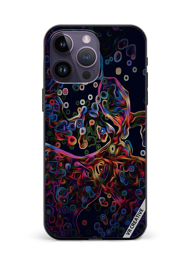 VR CREATIVE Protective Case Cover For Apple iPhone 15 Pro Max Abstract Design Multicolour - Image 1