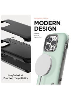 VRS Design Terra Guard Modern for iPhone 15 Pro Max Case Cover with MagSafe - Matte Black  - Image 2