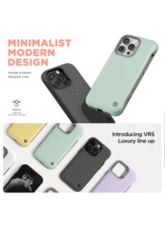 VRS Design Terra Guard Modern for iPhone 15 Pro Max Case Cover with MagSafe - Matte Black  - Image 4