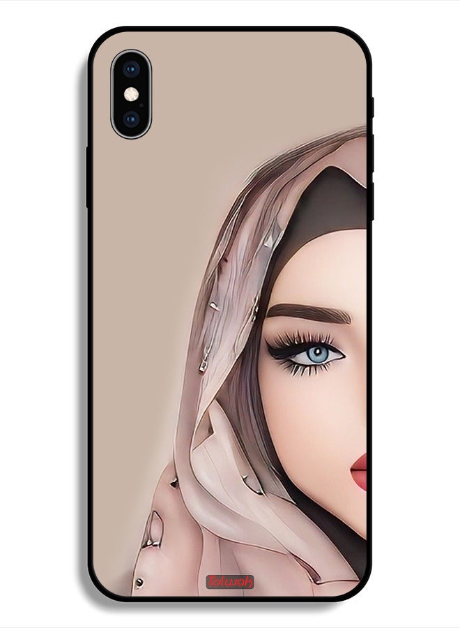 Tolwak Protective Case For Apple iPhone X Half Face Girl Art - Image 1