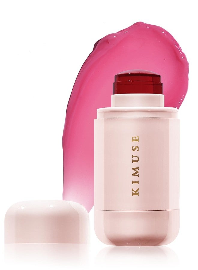 KIMUSE Jelly Cheek & Lip Tint, Multi-Purpose Makeup with Watercolour Effect - Light and Moisturizing Formula - Natural Modular Colour - Vegan and Cruelty Free (Romances Pink) - Image 1