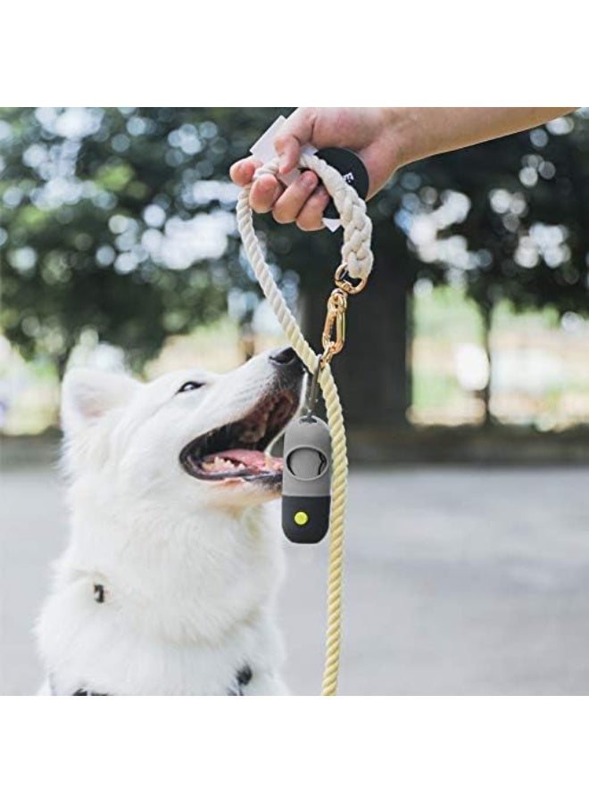 Dog Poop Bag Dispenser With Built In LED Flashlight And Metal Clip Pet Waste Bag Holder For Leash Black - Image 5