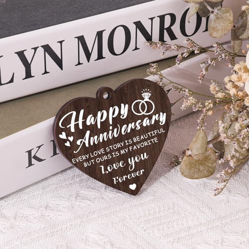 Boiveco Happy Anniversary Picture Frame Gifts for Men Women, Anniversary Wedding Gift for Her Him Boyfriend Girlfriend Wife Husband Couple, Display Two 4x6 Photos - Image 2
