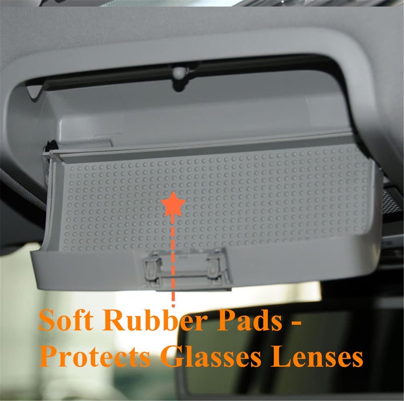 YOCTM Car Inner Sun Glasses Holder Box Sunglass Storage Case For VW Golf Mk5 Mk6 Passat B6 Skoda Yeti Superb Car Styling Accessories (Gray) - Image 5