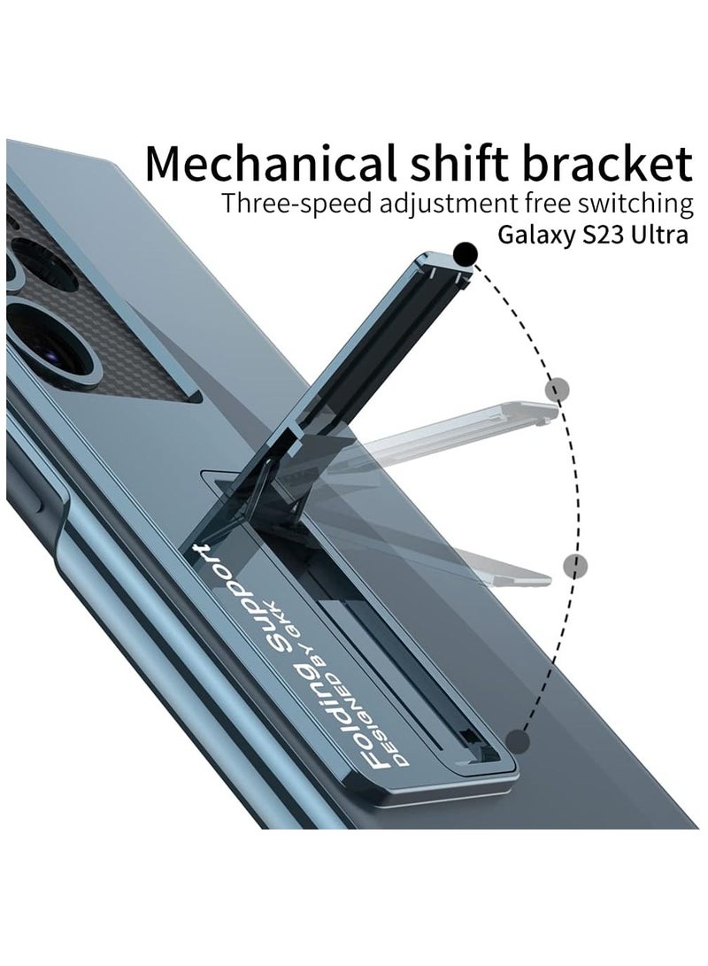 جولدن ماسك حافظة حماية فانتوم لهاتف سامسونج S23 الترا - (رمادي واخضر) - Image 3