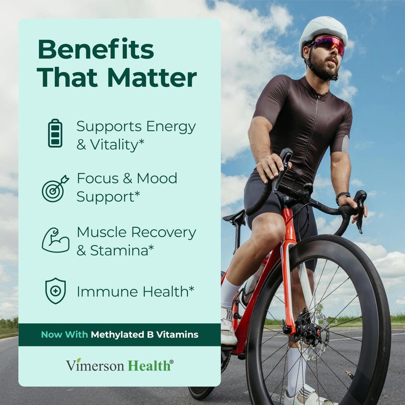 Vimerson Health Multivitamin for Men - Methylated Mens Multivitamins & Multiminerals Capsules with Vitamin B12, A, D, C, Zinc, Magnesium & More for Complete Daily Support - High Potency Bioavailable Vitamins for Men - Image 2