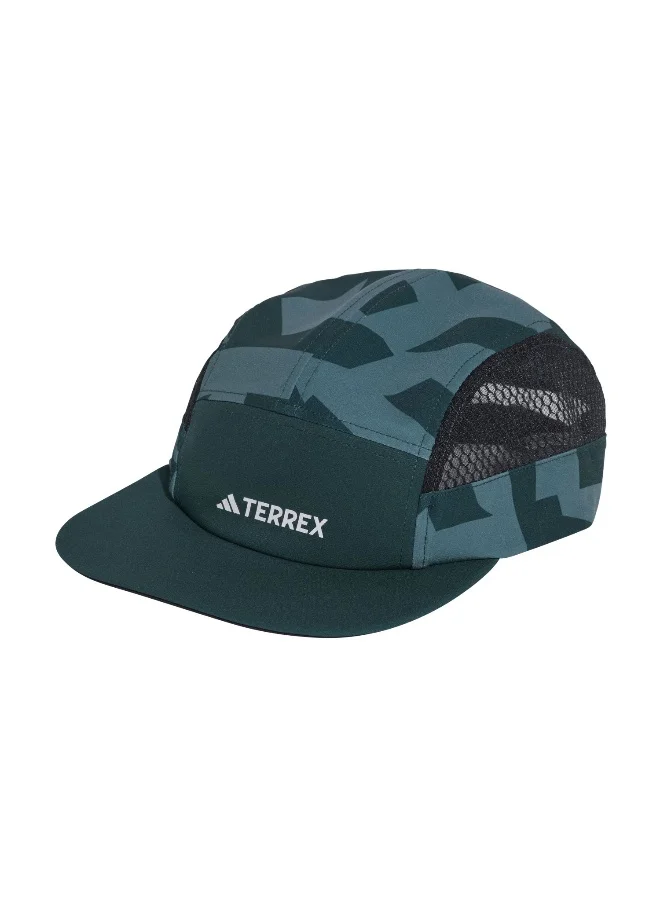 Adidas Trx 5P Cap Grph Green Trail Running Cap For Unisex Youth