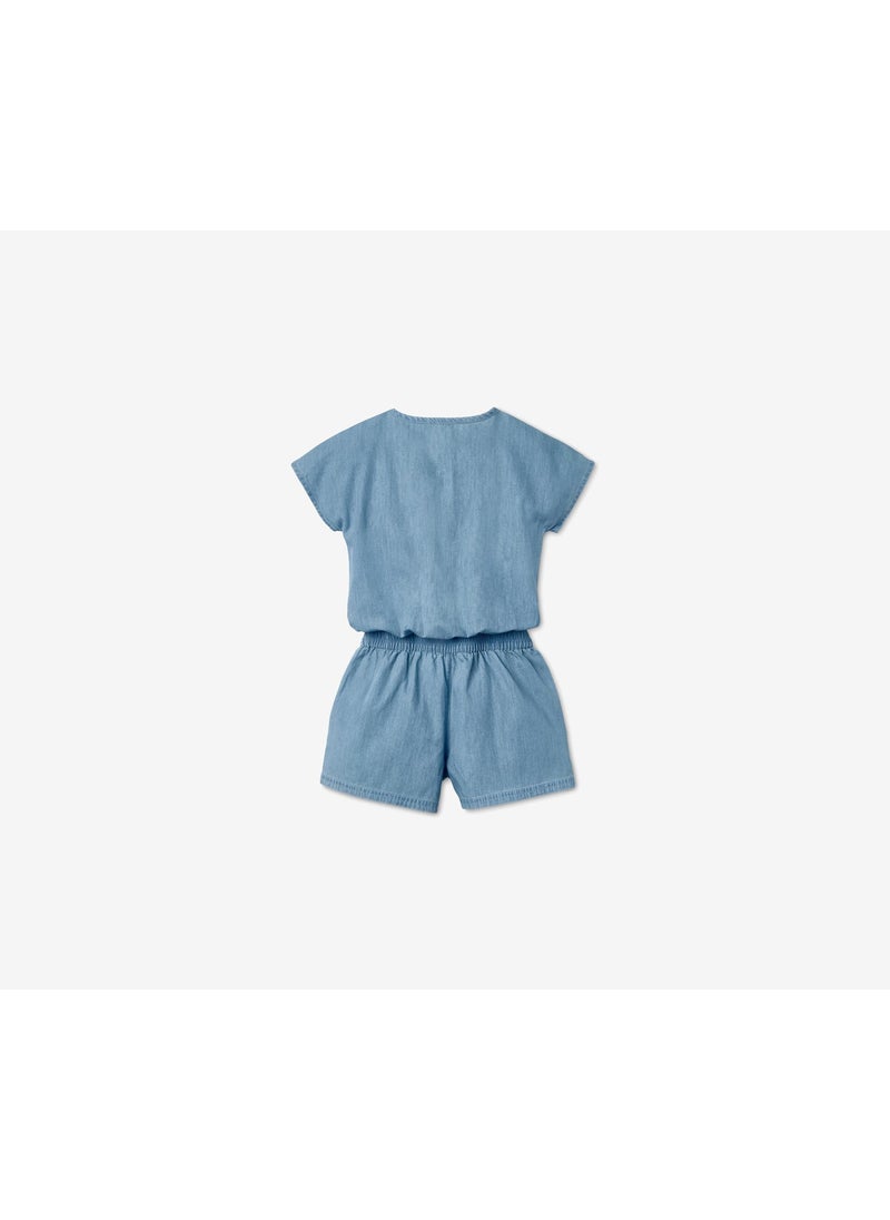 Tchibo Girls Short Playsuit, Chambrey  - Image 3
