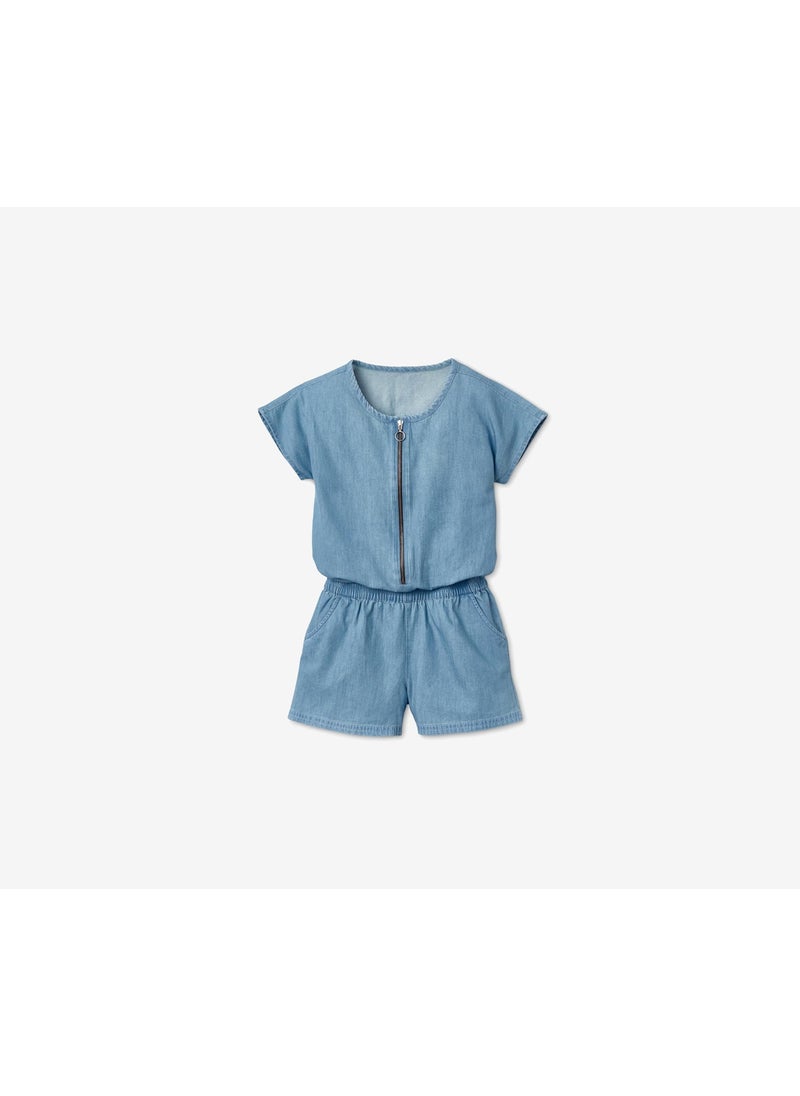 Tchibo Girls Short Playsuit, Chambrey  - Image 2