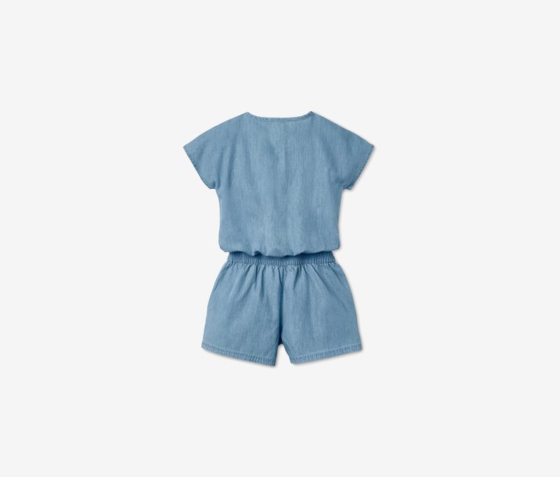 Tchibo Girls Short Playsuit, Chambrey - Image 3