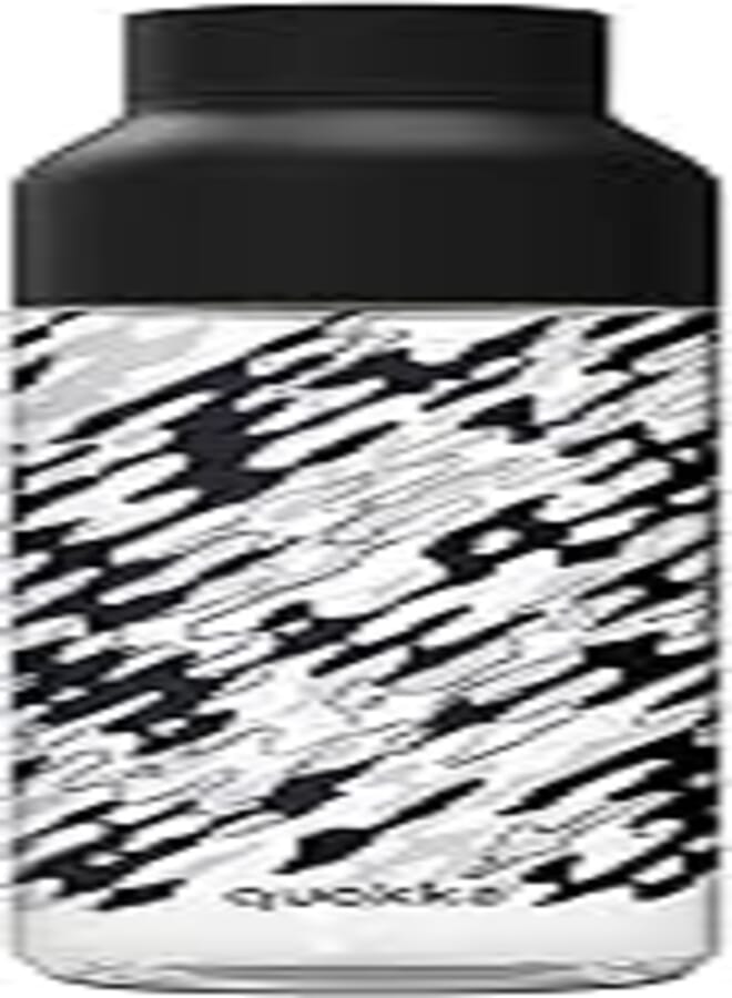 Quokka drinking bottle tritan ice camo 840 ml black/transparent