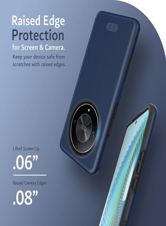 توديا جراب TUDIA DualShield Grip مصمم لهاتف Honor Magic 6 Lite/Honor X9b (2024)، [MergeGrip] جراب حماية للهاتف من الدرجة العسكرية، مزدوج الطبقات، مقاوم للصدمات، نحيف ومتين، شديد التحمل - وردي دخاني - Image 5