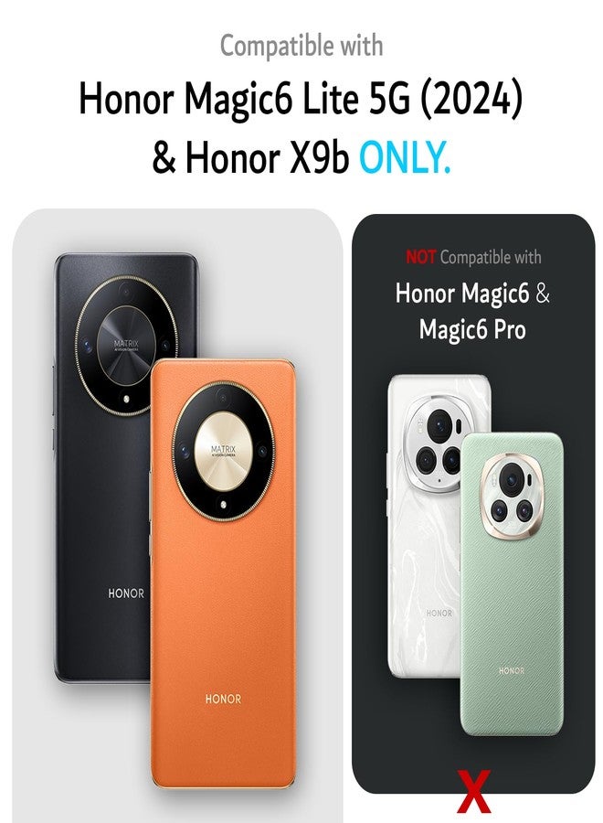 توديا جراب TUDIA DualShield Grip مصمم لهاتف Honor Magic 6 Lite/Honor X9b (2024)، [MergeGrip] جراب حماية للهاتف من الدرجة العسكرية، مزدوج الطبقات، مقاوم للصدمات، نحيف ومتين، شديد التحمل - وردي دخاني - Image 2