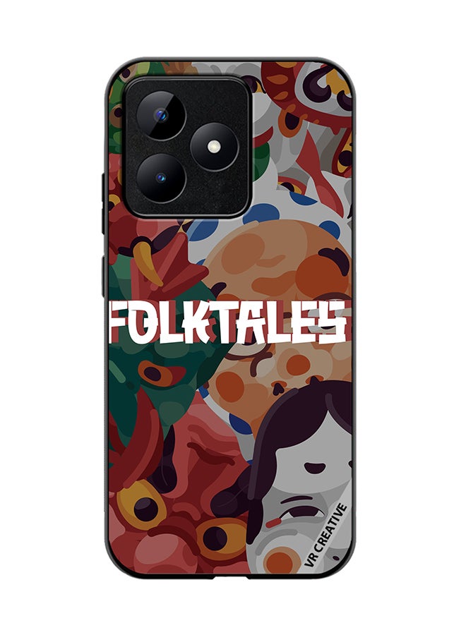 VR CREATIVE Protective Case Cover For Realme C53 Japanese Folk Tales Design Multicolour - Image 1