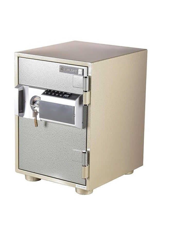 BUMIL SAFE - ESD101T Bumil Safe Anti-Burglar Fireproof Safe Box with a Removable Tray, Digital Keypad and Emergency Key Lock  (41.2 X30.7 X33.4CM 30Kgs) - Made in Korea - Image 1