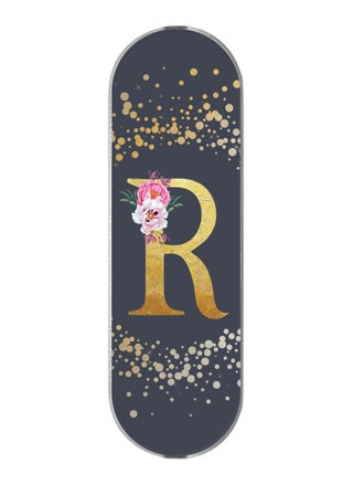 3-In-1 Universal Mobile Phone Grip Holder- Custom Monogram Initial Letter Floral Pattern Alphabet - R (Grey) - pzsku/Z4FEFAAE32B9D71A0A1CCZ/45/_/1696069025/ee5d7e9b-405c-414e-9233-4316c1bd6fbe