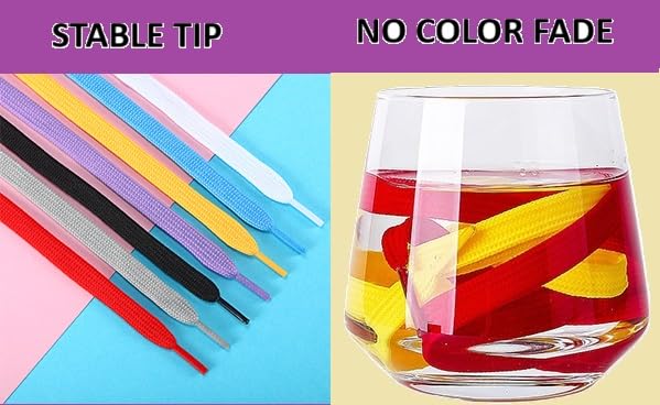 Demoda Flat Shoe Laces For All Types Of Sports Shoes & Casual Sneakers, Fashionable Athletic & Running Shoe Strings-Pack of 1 pair(100 cm, White) - Image 3