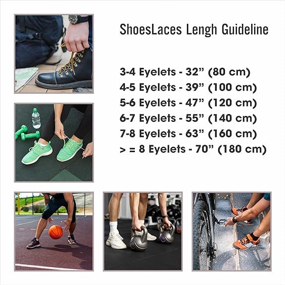 Demoda Flat Shoe Laces For All Types Of Sports Shoes & Casual Sneakers, Fashionable Athletic & Running Shoe Strings-Pack of 1 pair(100 cm, White) - Image 4