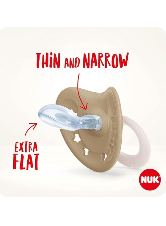 نوك Pacifiers | 2-Pack Soothers | Hearts Nipple | BPA-Free Silicone Pacifiers  |  Sleep Anti-Flatulence  |  Baby Teething Toy - Image 5