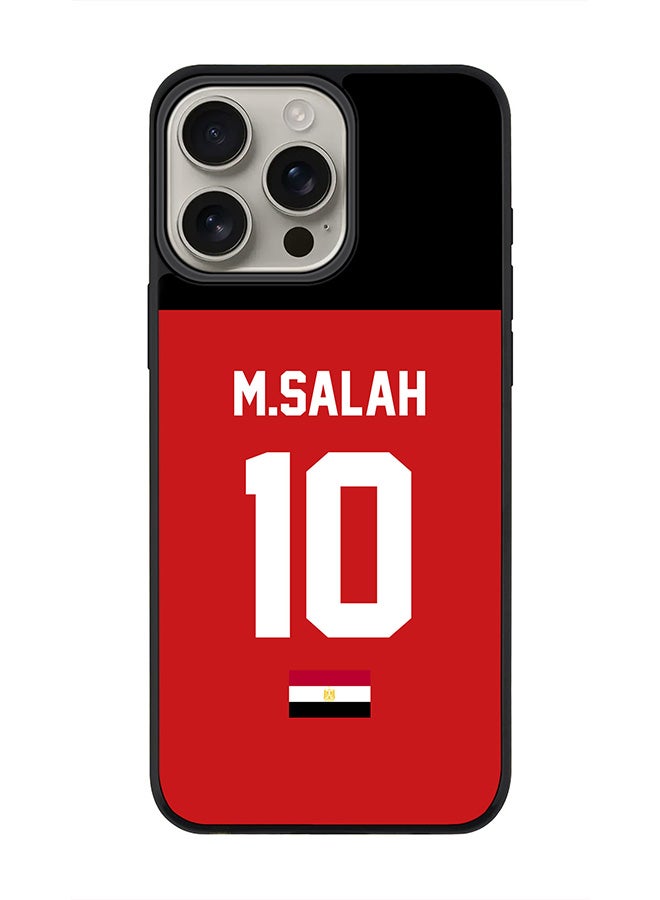 Stylizedd غطاء لجهاز آيفون 16 برو ماكس [متوافق مع ماغسيف] غطاء مغناطيسي رفيع لجهاز آيفون 16 برو ماكس - كرة القدم - مصر م. صلاح - Image 1