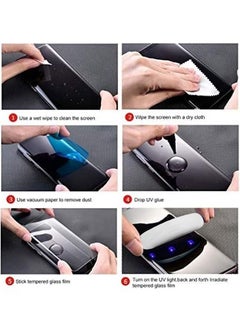 CATANES واقي شاشة Huawei P40 Pro UV من الزجاج المقوى 6D 9H لاصق نانو سائل UV بتغطية كاملة شفاف  - Image 4