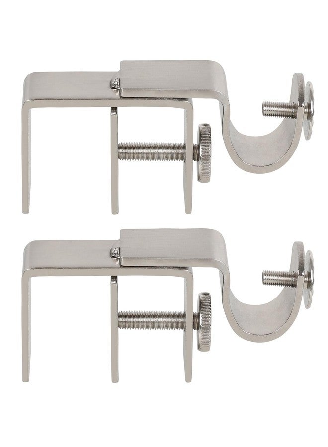 INSFITY Outside Mounted Blinds Curtain Rod Bracket (Only Fit for 1.3-2 inches Rectangle Headrail) No Drill No Tools Required (Patent Depending) - Image 1
