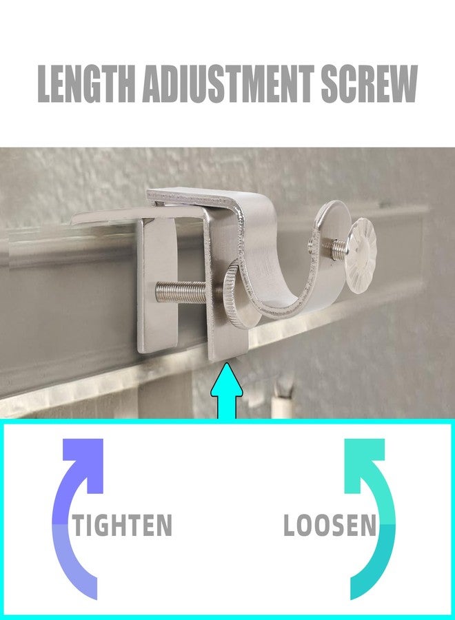 INSFITY Outside Mounted Blinds Curtain Rod Bracket (Only Fit for 1.3-2 inches Rectangle Headrail) No Drill No Tools Required (Patent Depending) - Image 4