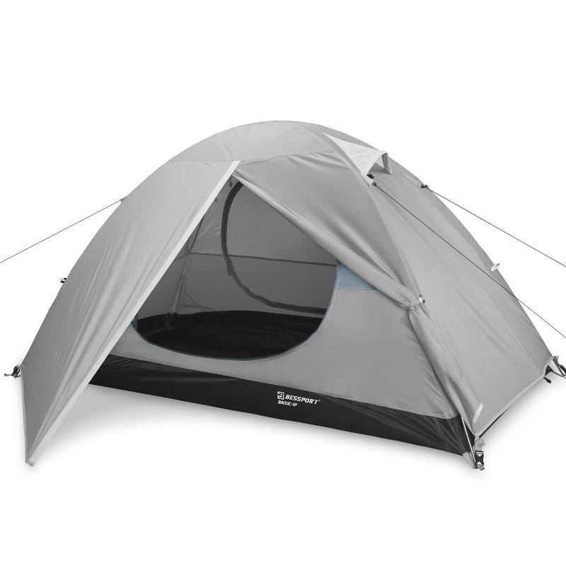 Bessport Camping Tent 1 Person Tent Waterproof Two Doors Backpacking Tent Easy Setup Lightweight for Outdoor, Hiking Mountaineering Travel - Image 1