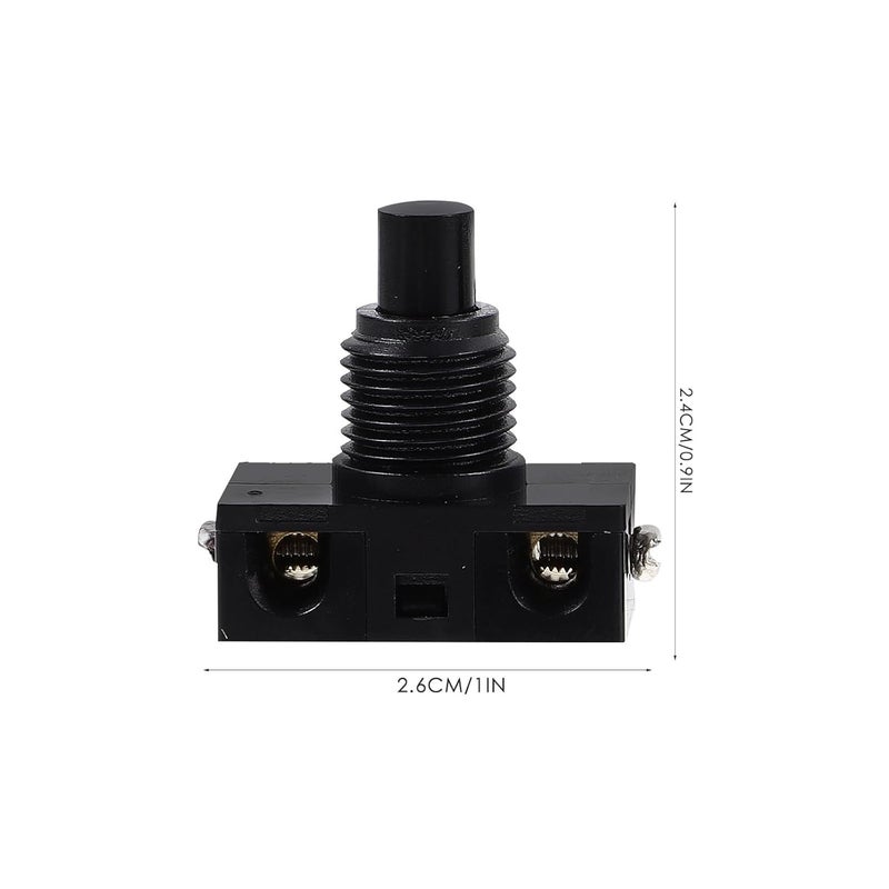 3pcs Momentary Push Button Foot Switch, Black Self-Reset Pedal Control for Industrial Machines and DIY Electronics - Image 2