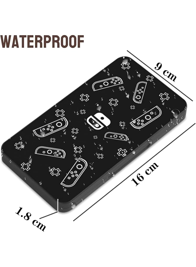 Bolivia's Game Sd Card Holder Case 2 Pcs Switch Accessories With 24 Slot Game Hard Shell Protective Organizer Travel Friendly Protective Case (Black)  - Image 2