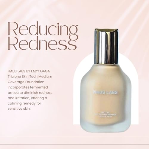 Haus Laboratories HAUS LABS BY LADY GAGA Triclone Skin Tech Medium Coverage Foundation with Fermented Arnica 160 Light Neutral - Image 3