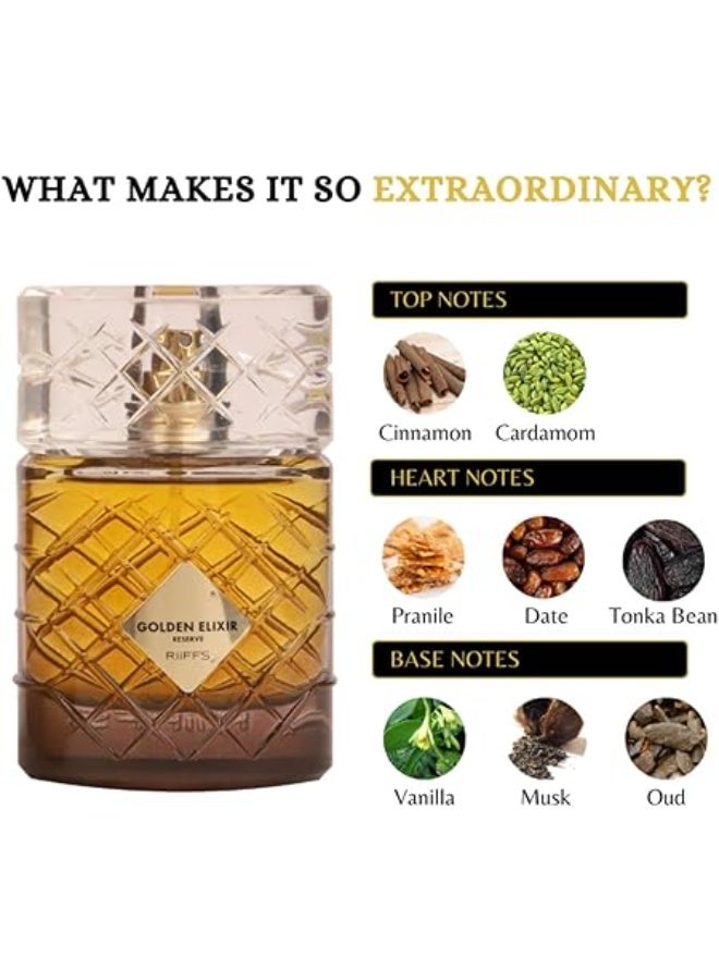 RIIFFS PERFUMES GOLDEN ELIXIR RESERVE BY RIIFFS EXTRAIT DE PARFUM FOR 1OOml - Image 4