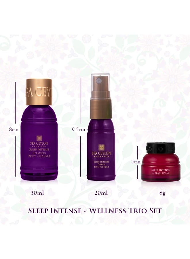 SPA CEYLON Sleep Intense Wellness Trio Set | Intensive Spa Essentials For Deep Rest | Ayurvedic Pampering Kit With Natural Ingredients | Gift set - Image 3