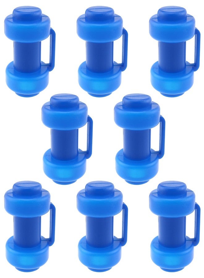 LUORNG 8PCS Trampoline Enclosure Post Cover Blue Trampoline Tube Cover PP Plastic End Cap Suitable for All Kinds of Trampolines (Length 70mm/2.75inch，ID 26mm/1inch) - Image 2