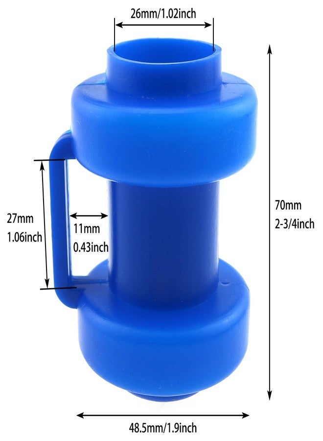 LUORNG 8PCS Trampoline Enclosure Post Cover Blue Trampoline Tube Cover PP Plastic End Cap Suitable for All Kinds of Trampolines (Length 70mm/2.75inch，ID 26mm/1inch) - Image 4
