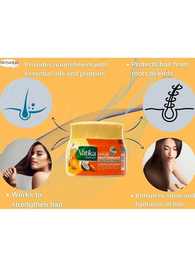 VATIKA Hair Mayonnaise With Almond, Coconut, Sesame 500 ML - Image 2