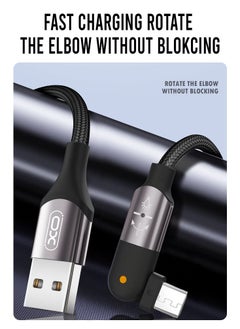 Nb176 180° Degree Rotary Charging Cable For Micro 1.2 Meter - Black