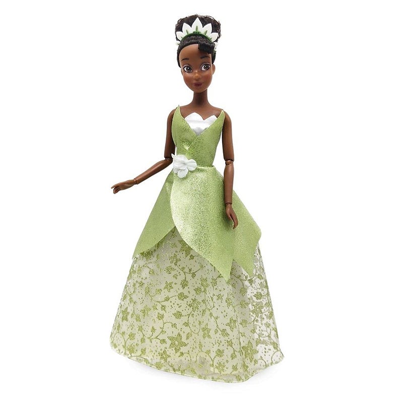 Disney Store Official Princess Classic Doll (Tiana from The Princess and The Frog), 11 Inches, Includes Brush with Molded Details, Posable Toy in Classic Outfit - Disney Princess Toys - Image 5