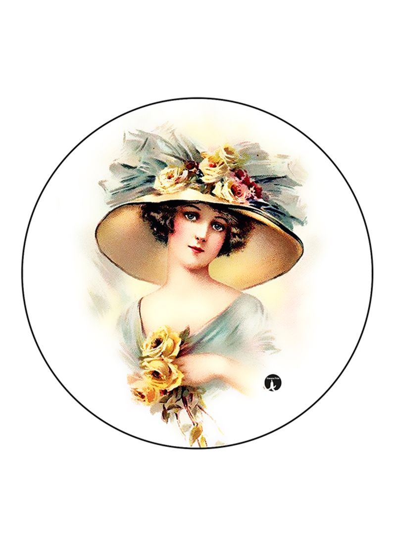 Vintage Art Printed Mouse Pad  Multicolour
