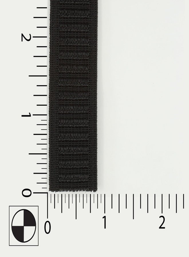Dritz Non-Roll Woven, 3/4-Inch by 1-Yard, Black Elastic - Image 2