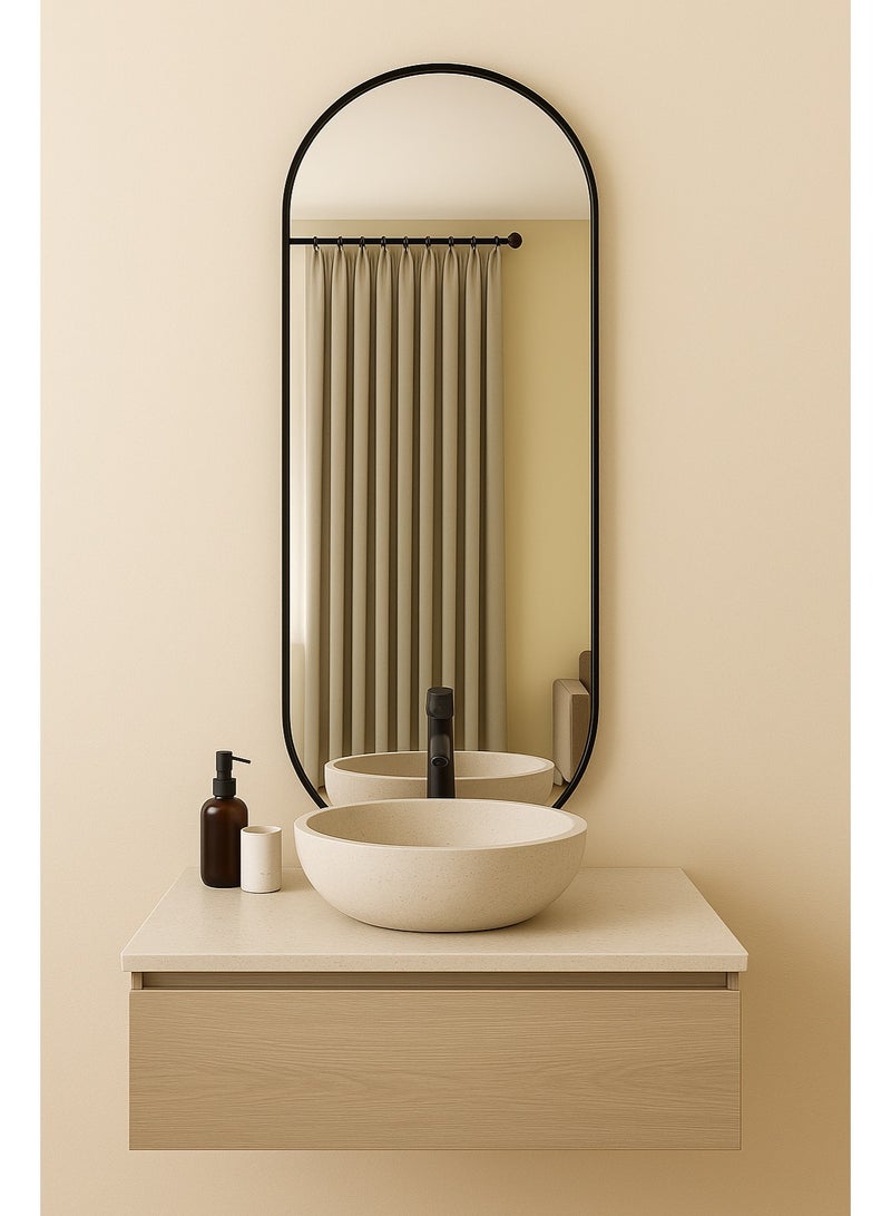 Glass Corner 40*120 Capsule - Black - Image 2