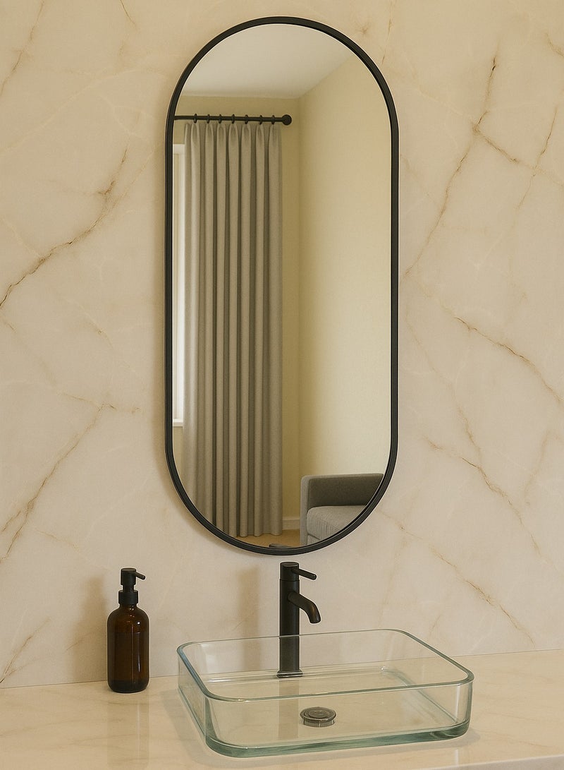 Glass Corner 40*120 Capsule - Black - Image 4