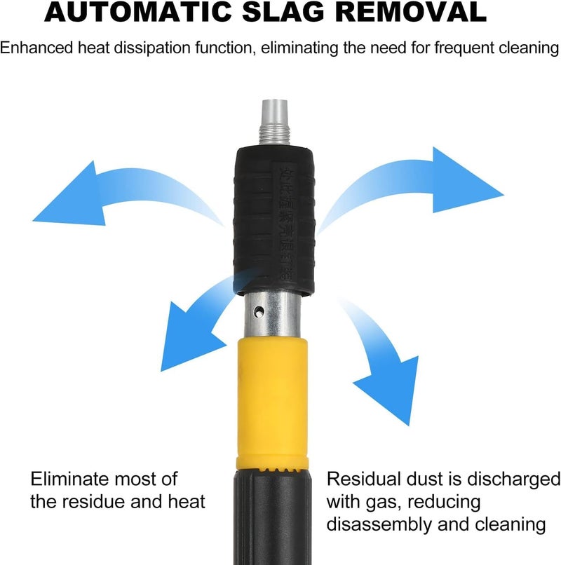 جيرزون أداة تثبيت المسامير على الحائط مع 100 مسمار دائري، أداة يدوية لبندقية المسامير الفولاذية، مسدس مسامير خرساني، آلة صغيرة محمولة لإطلاق المسامير مع صندوق أدوات - أصفر - Image 2