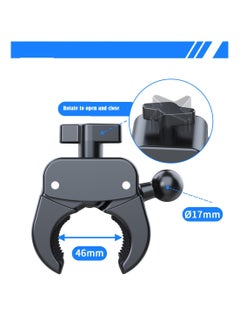 Folanry Motorcycle Phone Mount, Bike Phone Holder - Upgrade Quick Install Handlebar Clip for Bicycle Scooter, Cell Phone Clamp  - Image 3