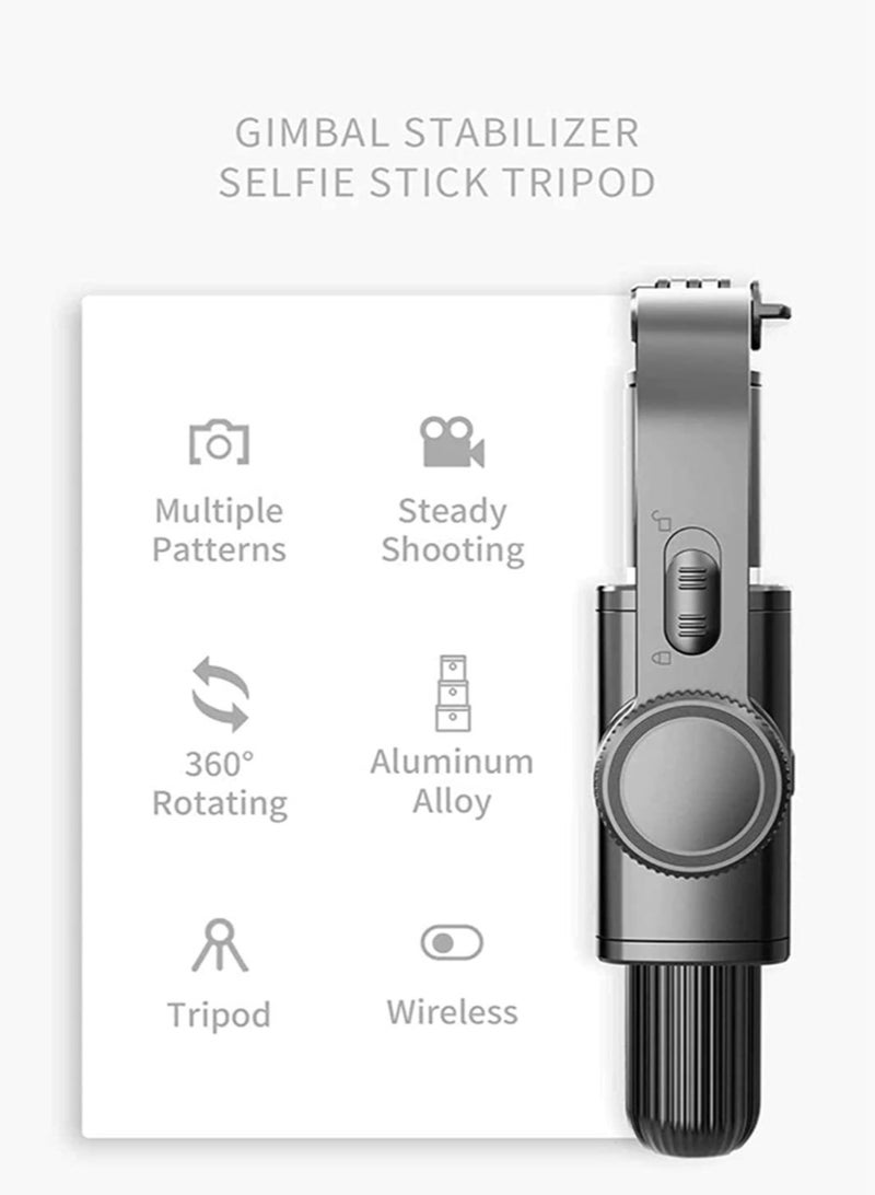 Tripod Selfie stick gimbal stabilizer for smartphones, with wireless remote control, 360° rotating auto balance stabilizer, portable mobile phone holder - Image 5