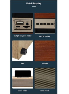 Kisonli speaker G11, wooden music speaker, wireless speaker, Bluetooth speaker good quality public choice, brown - pzsku/Z4FF0EC913CFA1ACC17BBZ/45/_/1739035199/0fffc230-666b-4392-8072-d2483e4eda18