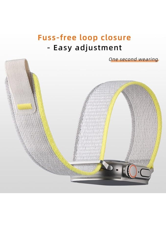 Trail/Alpine Loop Nylon Band Compatible with Apple Watch Ultra 2 / Ultra / Series 9/8/7/6/5/4/3/2/1 / SE2 / SE, Adjustable Sport Strap with Metal C-Hook, Replacement Wristband for iWatch 49mm 45mm 44mm 42mm - Image 4