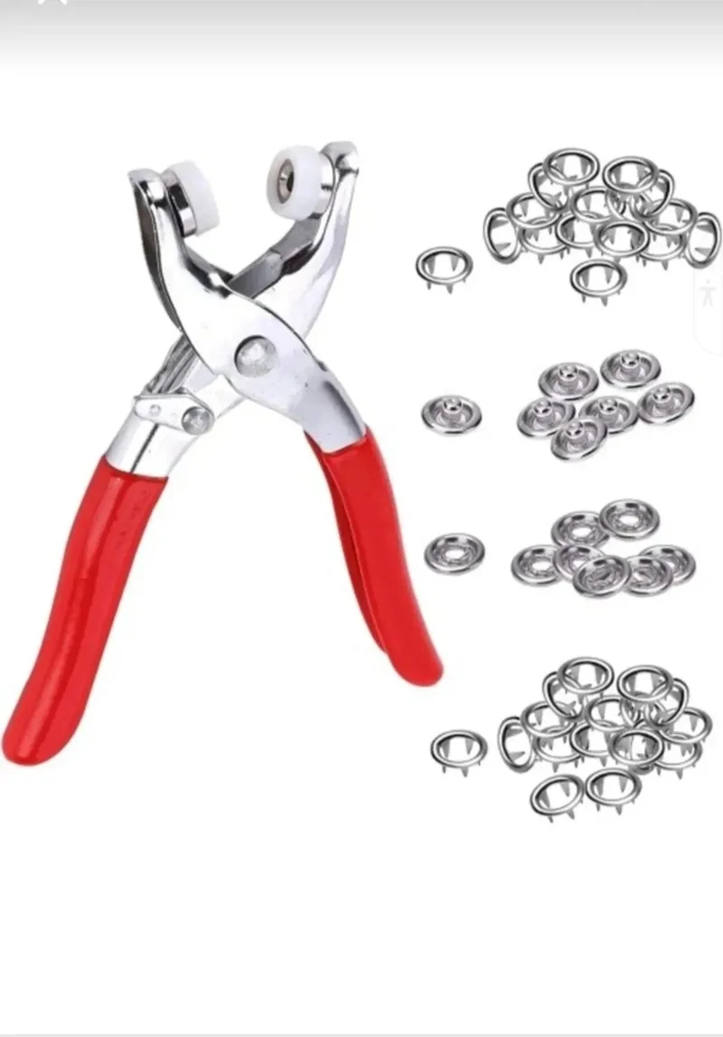 Safestore 9.5 mm Metal Snap, Hand Pliers, Set - Shirt and Baby Snap Mounting Set