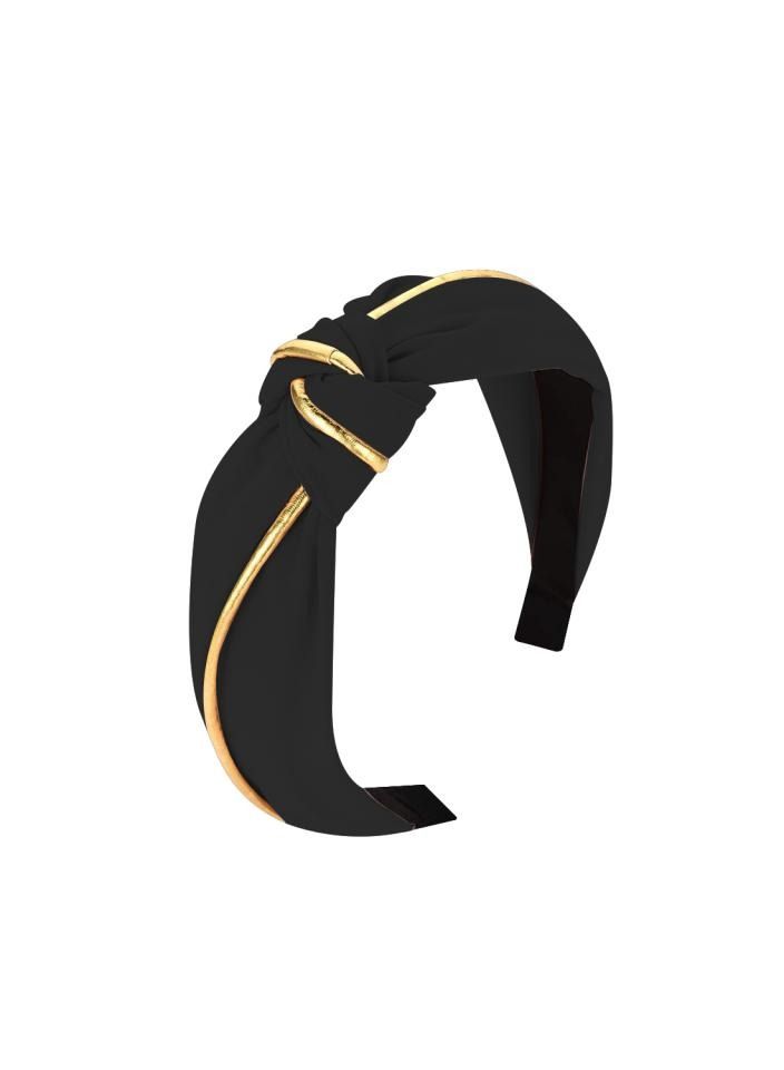 Alissa 1Pc Headband for Women Knot Headband Hair Band Hairband Gift Black - Image 1