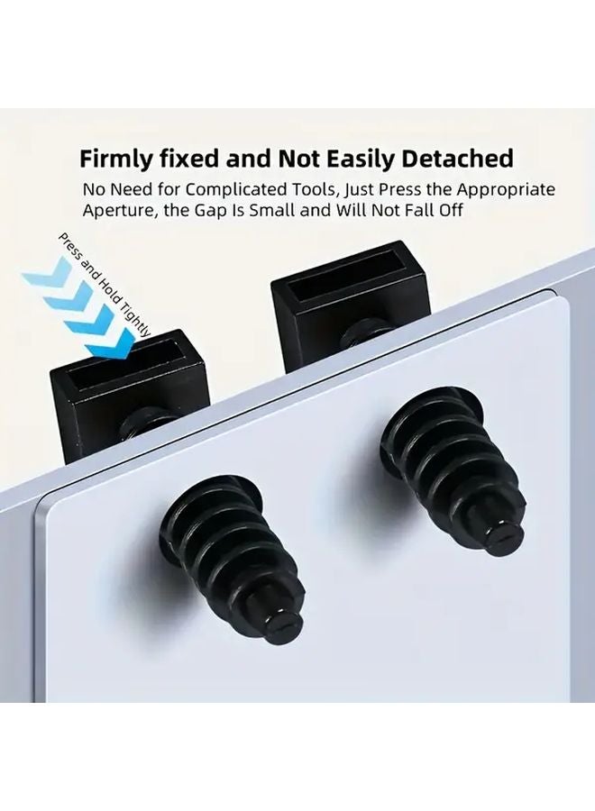 300 قطعة مشابك إدارة كابلات بيضاء، أربطة تركيب من النايلون للتثبيت على الحائط - Image 5